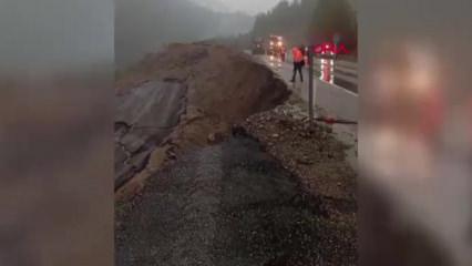 Adana'da helikopter pisti olarak kullanılan alan, heyelanda &ccedil;&ouml;kt&uuml;