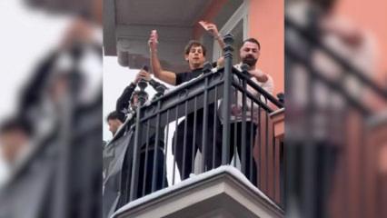 Avusturya&rsquo;da fenomen 10 bin Euro&rsquo;yu balkondan sa&ccedil;tı! Sokak karıştı