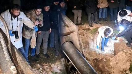 Bartın'da mezarlıkta esrarengiz paket! Zifiri karanlıkta mezar a&ccedil;ıldı