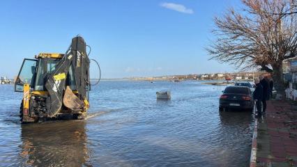 Enez'de deniz taştı!