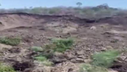 Şiddetli yağış sonrası heyelan: İl&ccedil;e ile bağlantı kesildi