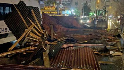 İstanbul'da fırtına hayatı olumsuz etkiledi