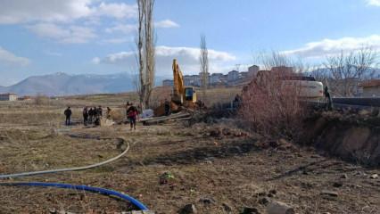 Malatya'da altyapı &ccedil;alışmaları sırasında g&ouml;&ccedil;&uuml;k; 2 yaralı