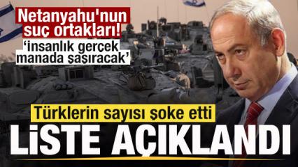 Netanyahu'nun su&ccedil; ortakları! Asker listesi yayınlandı! T&uuml;rklerin sayısı şoke etti