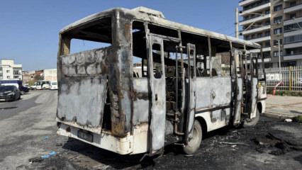 Park halindeki midib&uuml;ste yangın faciası: 16 yaşındaki &ccedil;ocuk &ouml;ld&uuml;