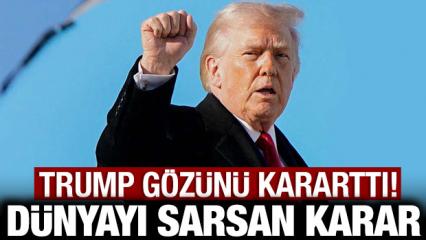 Son dakika: Trump g&ouml;z&uuml;n&uuml; kararttı: D&uuml;nyayı etkileyecek kararı duyurdu!