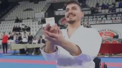 Tatamide altın madalya ve &ldquo;Evet&rdquo;: T&uuml;rkiye Şampiyonası&rsquo;na damga vuran evlilik teklifi