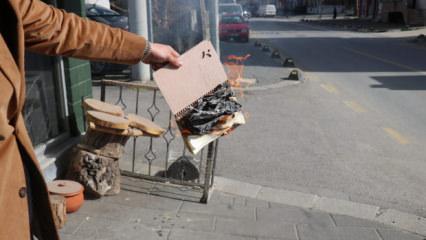 Yaktığı defterle mahallelinin hayır duasını aldı 