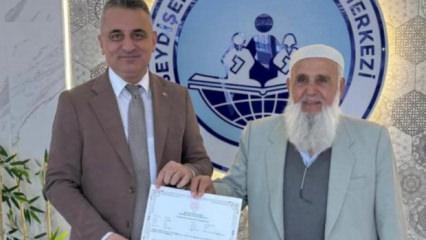 84 yaşında okuma-yazma &ouml;ğrendi