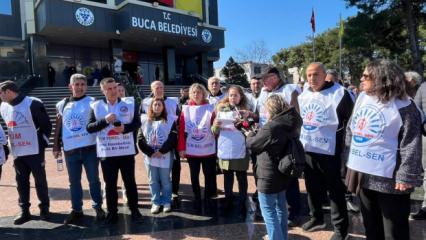 Buca Belediyesi'nde 300 memur ayağa kalktı: S&ouml;zler tutulmadı, yeni vaad duymak istemiyoruz