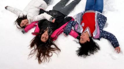 Bir ilimizde hafta sonu eğitimlerine kar engeli