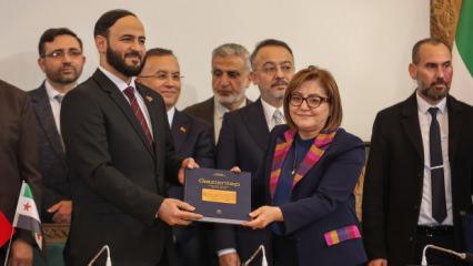 Gaziantep B&uuml;y&uuml;kşehir'den Halep'e yeşil alan ve ulaşım desteği