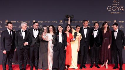 Goya &Ouml;d&uuml;lleri'nin kırmızı halısına Filistin'e destek mesajları damga vurdu