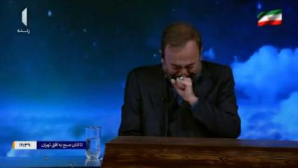  İran Dini Lideri  Hamaney &ouml;ld&uuml;r&uuml;ld&uuml;! Spiker canlı yayında g&ouml;zyaşlarını tutamadı