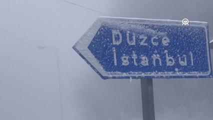  İstanbul'un yanı başında kar yağışı etkili oldu!