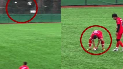 Futbol tarihine ge&ccedil;en martıdan acı haber: Kalecinin vurduğu top &ccedil;arpmıştı!