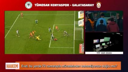 Konyaspor - Galatasaray ma&ccedil;ının VAR kayıtları a&ccedil;ıklandı