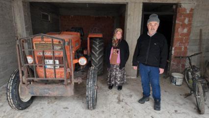 K&ouml;yde kullandığı trakt&ouml;r&uuml;ne otoyolda ceza kesildi!