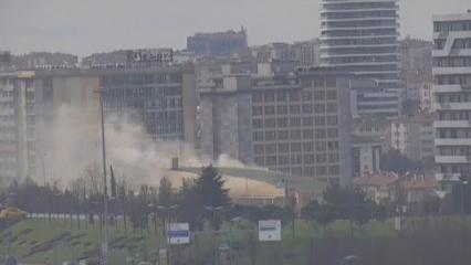 Merter Polisevi'nde yangın