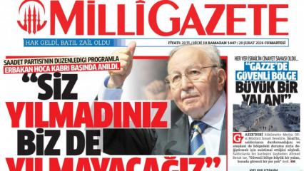 Milli Gazete&rsquo;de 28 Şubat k&ouml;rl&uuml;ğ&uuml;... Yine yok saydılar! Arayan bulamadı