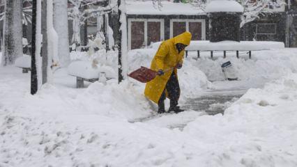 New York'ta kar fırtınası