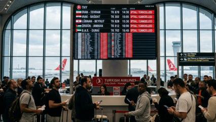 Orta Doğu'da savaş tamtamları: T&uuml;rkiye'den u&ccedil;ak seferleri iptal edildi