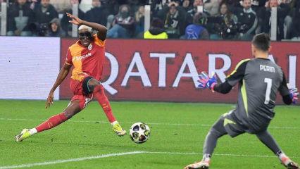 Juve'nin umutlarını t&uuml;ketti! Attığı golle G.Saray tarihine ge&ccedil;ti