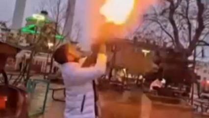 Pompalı t&uuml;fekle havaya ateş a&ccedil;an ş&uuml;pheli tutuklandı