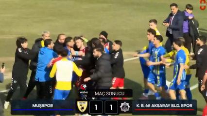 TFF 2. Lig'de ma&ccedil; sonu arbede! 1-1 sonrası ortalık bir anda karıştı