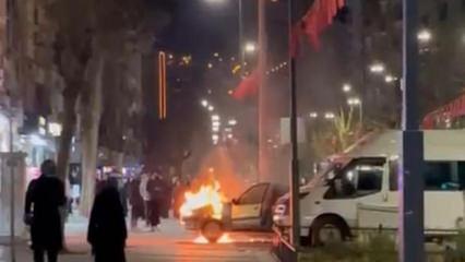 Siirt'te seyir halindeki otomobil alev alev yandı