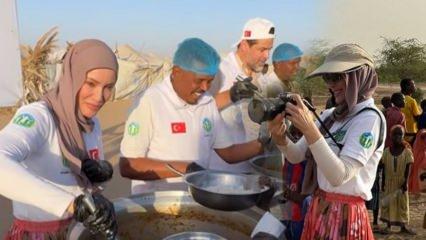 Gamze &Ouml;z&ccedil;elik Ramazan ayında takdir topladı: Sudan'da bir iyilik neferi! 