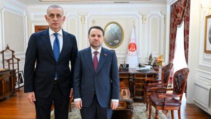 TFF Başkanı Hacıosmanoğlu'ndan Adalet Bakanı Akın G&uuml;rlek'e ziyaret