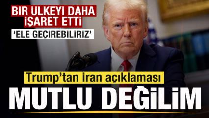 Trump'tan son dakika İran a&ccedil;ıklaması! Bir &uuml;lkeyi daha işaret etti: Ele ge&ccedil;irebiliriz