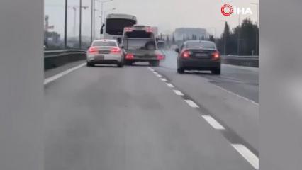 Tuzla'da trafikte ter&ouml;r estiren &ccedil;ekici yakalandı