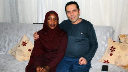 4 ay &ouml;nce tanıştılar, 2 ay &ouml;nce d&uuml;nyaevine girdiler! Aksaray'a Nijeryalı gelin...