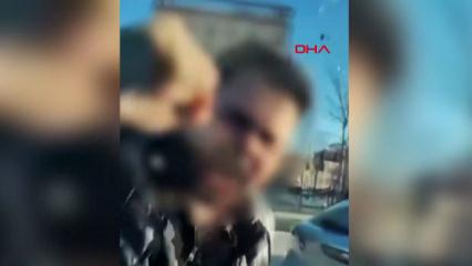 Aracından inen maganda rekor cezaya &ccedil;arptırıldı