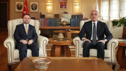 Bakan G&uuml;rlek'ten Bakan Ersoy'a ziyaret