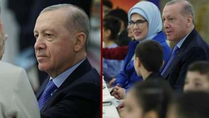 Başkan Erdoğan ve eşi Emine Erdoğan devlet himayesindeki &ccedil;ocuklarla iftarda buluştu