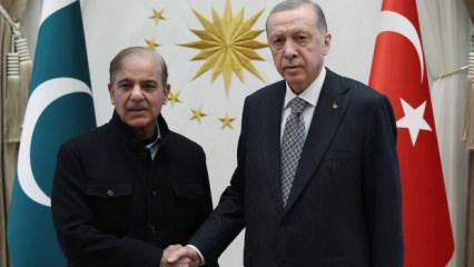 Cumhurbaşkanı Erdoğan, Pakistan Başbakanı Şerif ile g&ouml;r&uuml;şt&uuml;