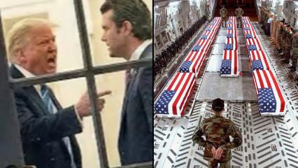 ABD'de g&uuml;ndeme oturan bomba fotoğraf! Trump'ın &ccedil;ılgına d&ouml;nd&uuml;ğ&uuml; an...