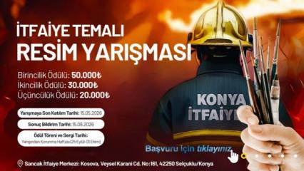 Konya B&uuml;y&uuml;kşehir "itfaiye" temalı resim yarışması d&uuml;zenleyecek! İşte şartlar...