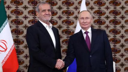 Putin Pezeşkiyan'la g&ouml;r&uuml;şt&uuml;! 