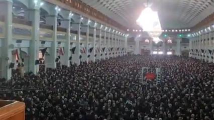 Tebriz'de binlerce kişinin katılımıyla cuma namazı kılındı