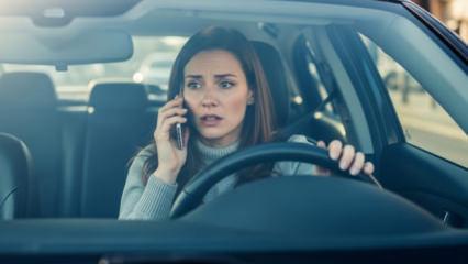 Seyir halinde telefon kullananlara b&uuml;y&uuml;k ceza: 3'&uuml;nc&uuml;de ehliyet gidecek