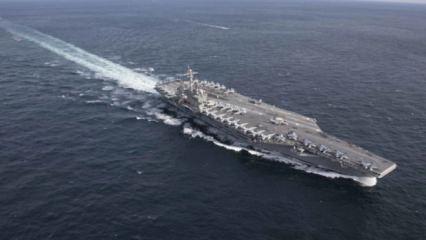 ABD&rsquo;nin meşhur savaş gemisi: USS Abraham Lincoln! İran vurduk dedi haber kesildi
