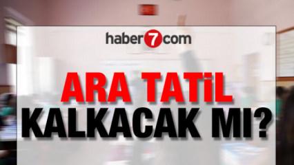 Ara tatil kalkacak mı? Bakan Tekin net konuştu