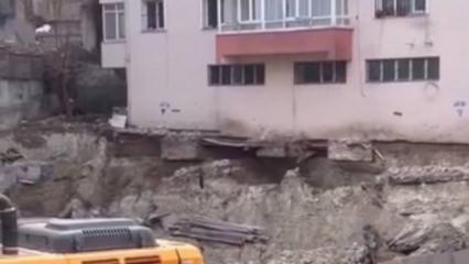 Bah&ccedil;elievler'de temel kazısı sırasında bina kaydı