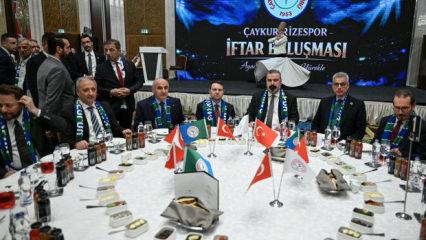Bakan G&uuml;rlek, &Ccedil;aykur Rizespor iftarına katıldı
