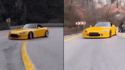 Bursa'da aracıyla drift atan s&uuml;r&uuml;c&uuml;ye 140 bin lira ceza