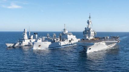 Doğu Akdeniz'de &ouml;nlemler arttırıldı! Avrupa'nın tek n&uuml;kleer savaş gemisi GKRY'de